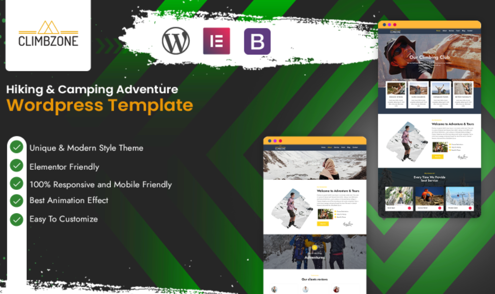 Climbzone – Hiking & Camping Adventure WordPress Theme