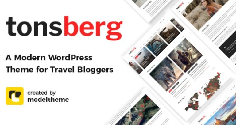 Tonsberg – A Modern WordPress Theme for Travel Bloggers