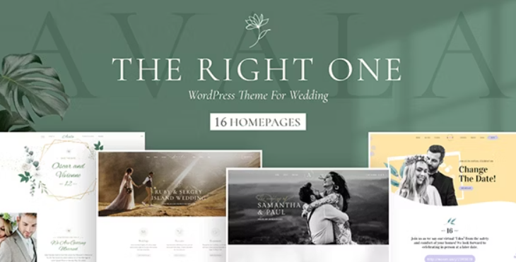 Avala – Wedding & Event WordPress Theme