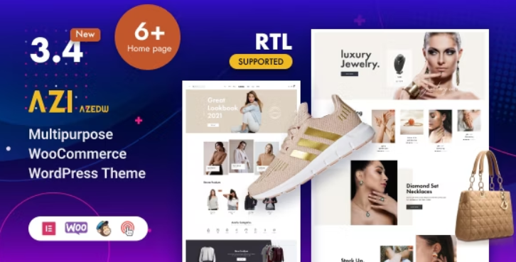 Azi (Azedw) – Multipurpose Woocommerce WordPress Theme | RTL