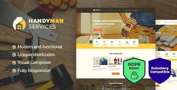 Handyman | Construction and Repair Services Building WordPress Theme