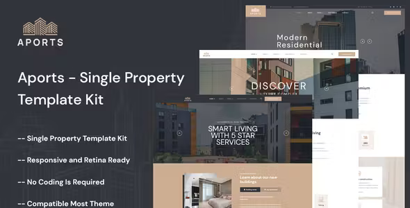 Aports Single Property Elementor Template Kit