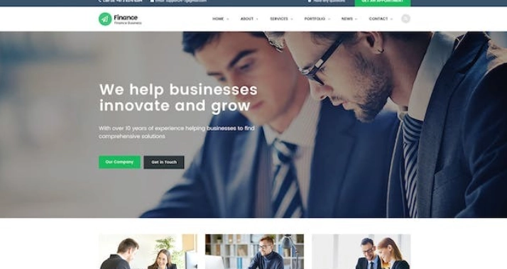 Finance – Consulting, Accounting WordPress Theme