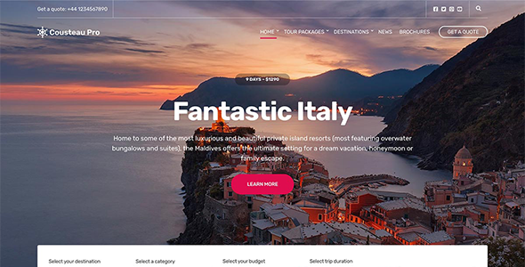 Cousteau Pro WordPress Theme