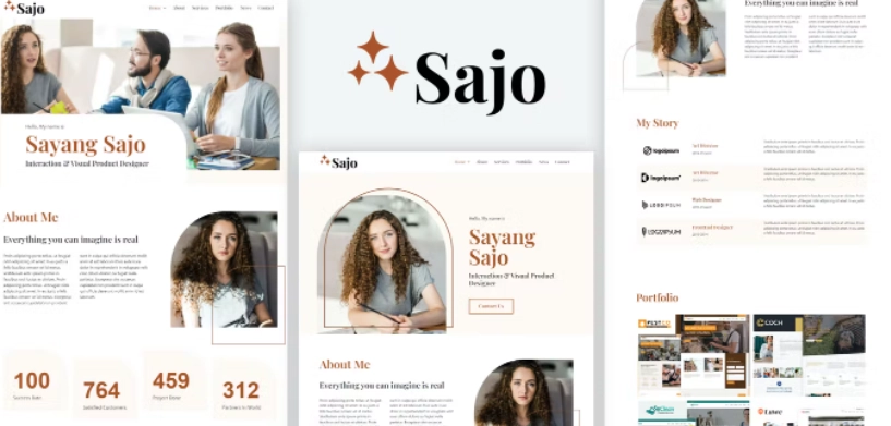 Sajo – Personal Portfolio Elementor Template