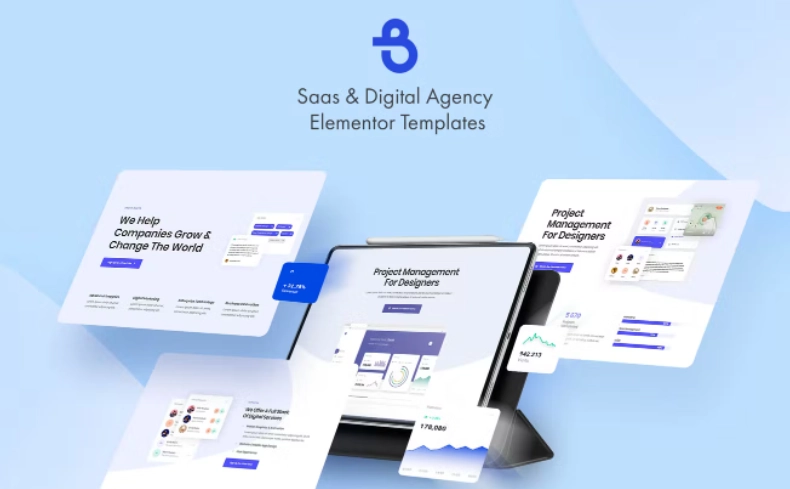 Burto – Saas & Digital Agency Elementor Template