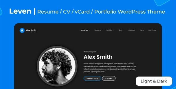 Leven | CV/Resume Theme