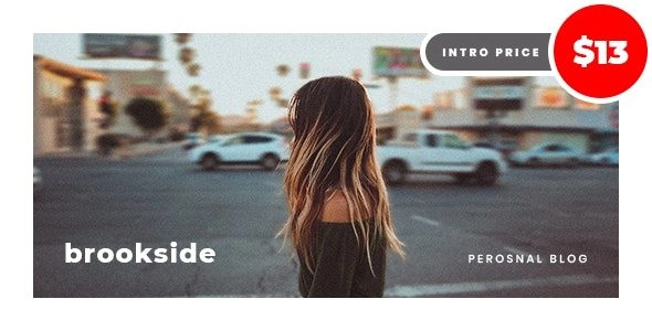 Brookside – Personal WordPress Blog Theme