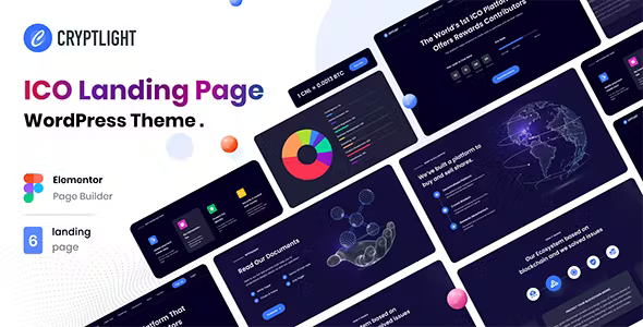 Cryptlight ICO NFT AI Landing Page Theme