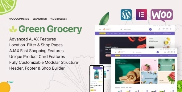 Green Grocery – Grocery Store & Organic Food Elementor Theme
