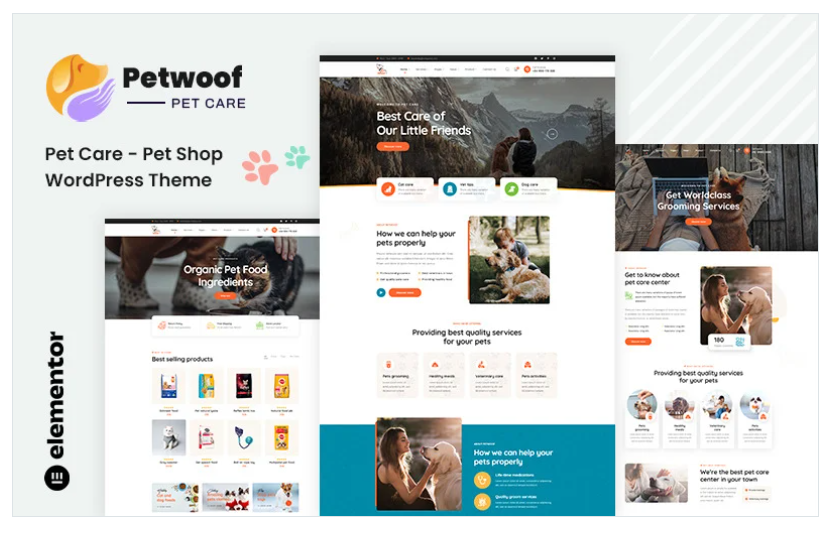 Petwoof – Pet Care & Pet Shop WordPress Theme