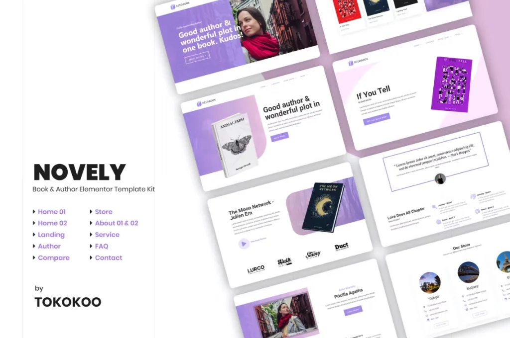 Novely | Book Store Elementor Template