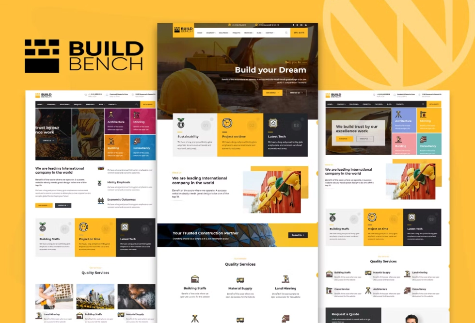 Buildbench – Construction Building WordPress Theme
