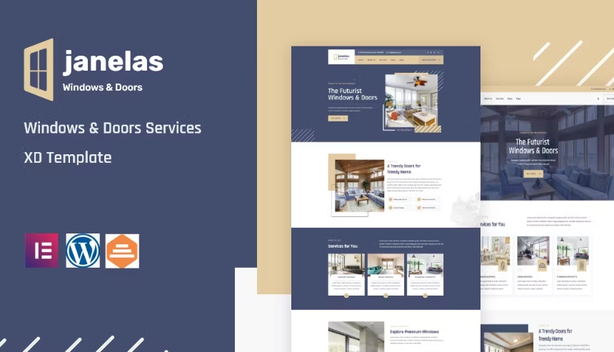 Janelas – Windows & Doors Services Elementor Template