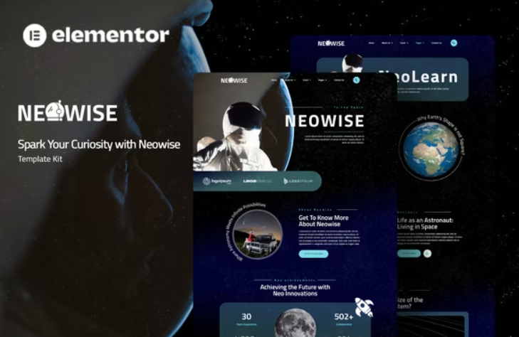 Neowise – Astronomy Elementor Template