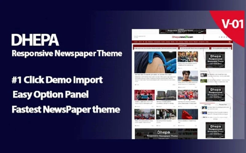Dhepa – News Portal WordPress Theme