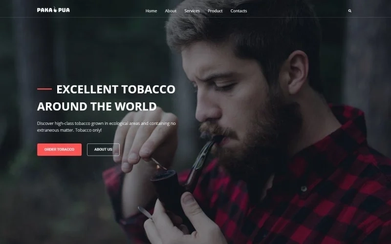 Pakapua – Tobacco Company WordPress Theme
