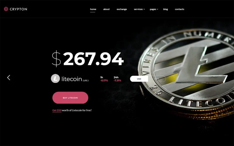 Crypton – Crypto Token Exchange WordPress Theme