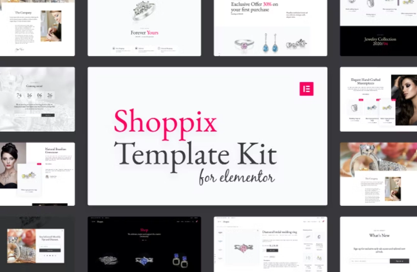Shoppix – Jewellery Shop Elementor Template