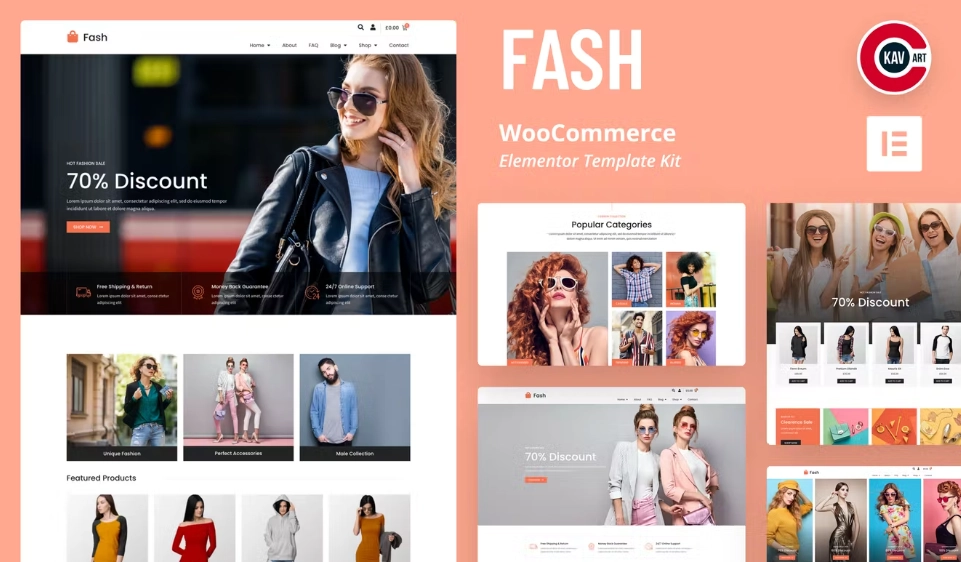 Fash – WooCommerce Elementor Template