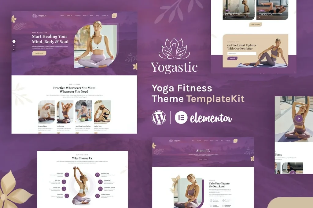 Yogastic | Yoga & Fitness Elementor Template