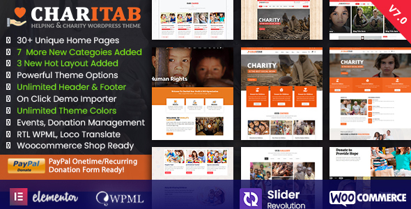 Charitab – Nonprofit Charity WordPress Theme