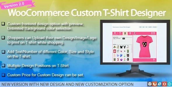 Woocommerce custom tshirt designer
