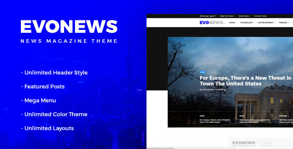 Evonews – News WordPress Theme