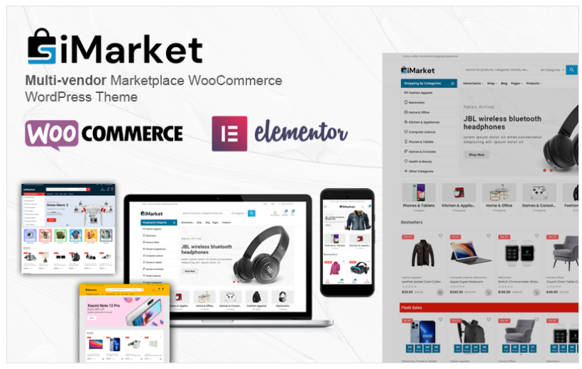 iMarket – Multi-vendor Marketplace WooCommerce WordPress Theme
