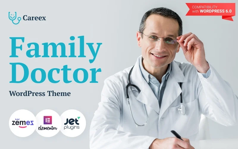 Careex – Family Doctor WordPress Elementor Theme WordPress Theme