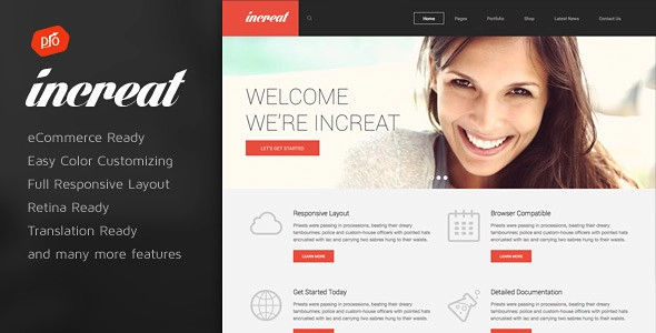 Increat – Responsive Multi-Purpose Theme