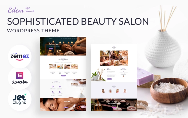 Edem – Sophisticated Beauty Salon WordPress Theme