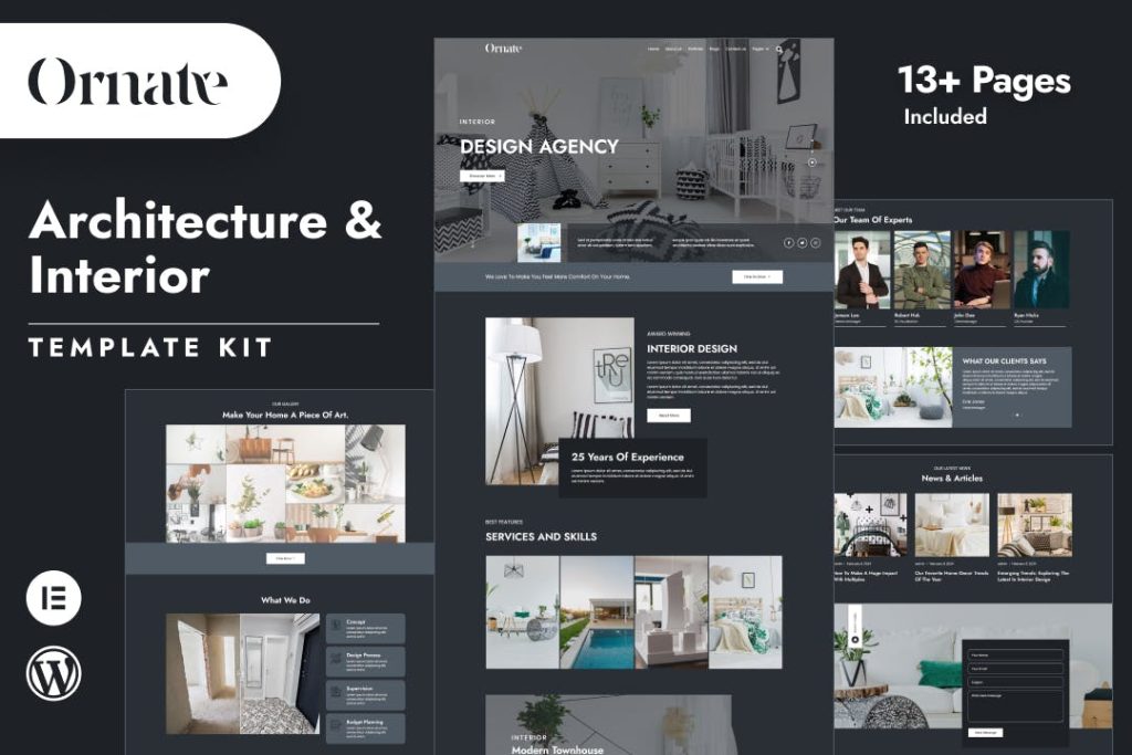 Ornate – Architecture & Interior Design Elementor Template