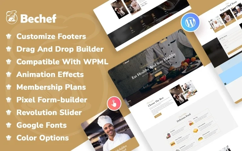 Bechef – Theme for Food Recipe Bloggers &Chefs WordPress Theme