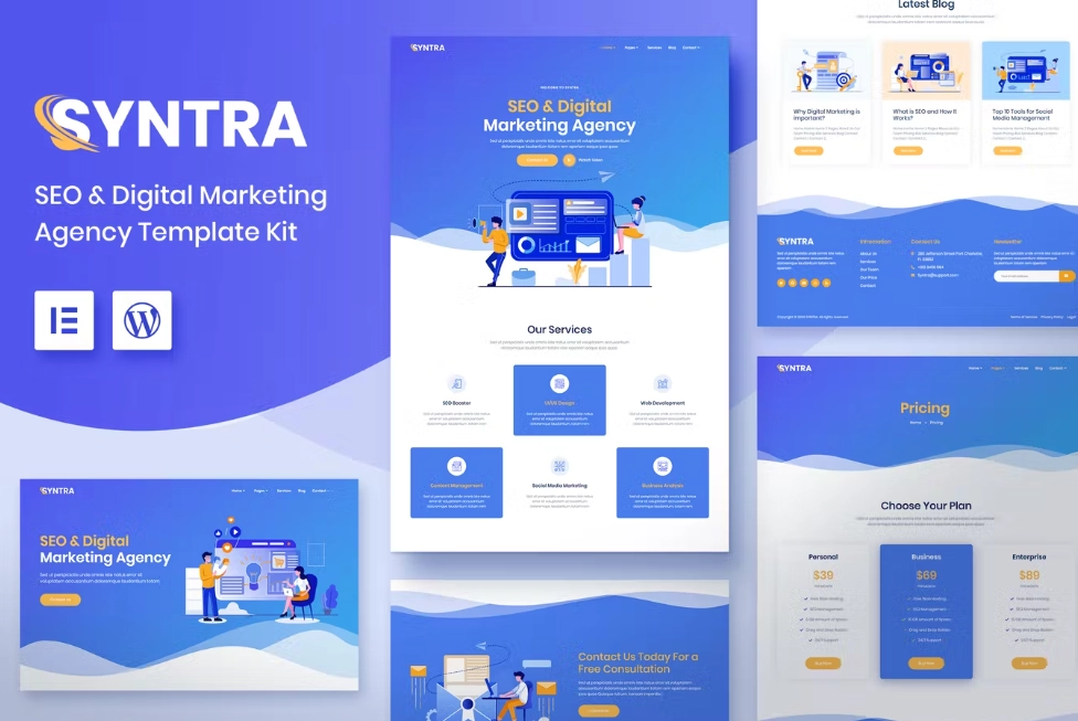 SYNTRA – SEO & Digital Marketing Agency Template