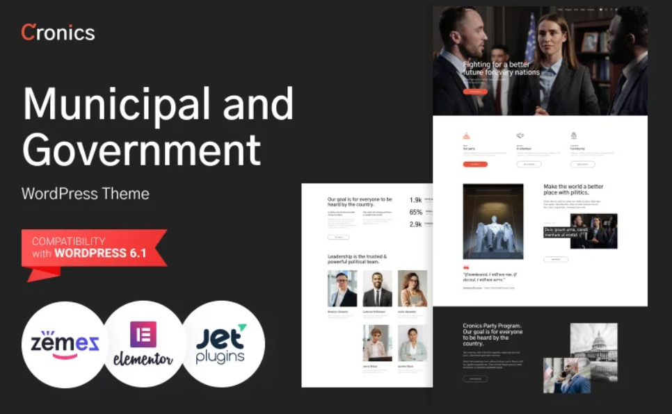 Cronics – Municipal and Government WordPress Theme
