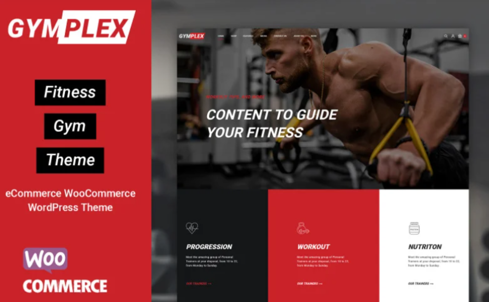 Gymplex – Sports, Fitness and Gym WooCommerce Theme