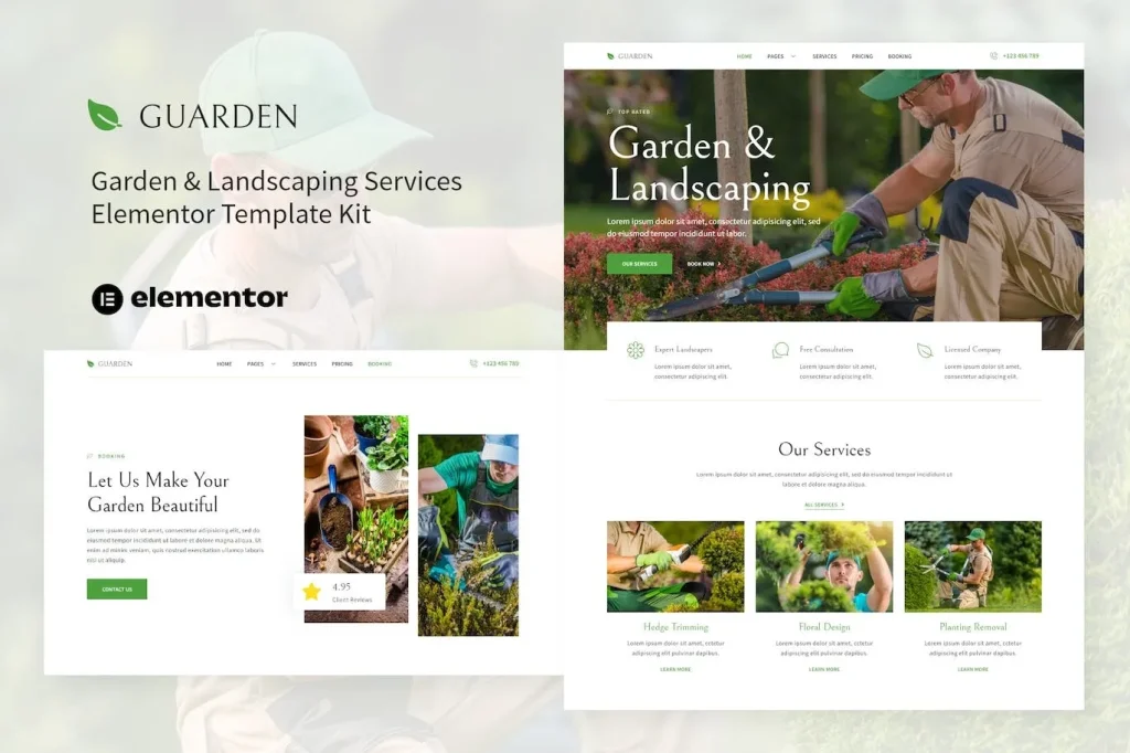 Guarden – Garden & Landscaping Services Elementor Template