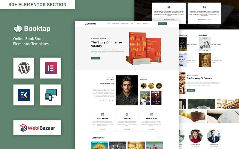 Booktap – Publishing House & Book Store WordPress theme WordPress Theme