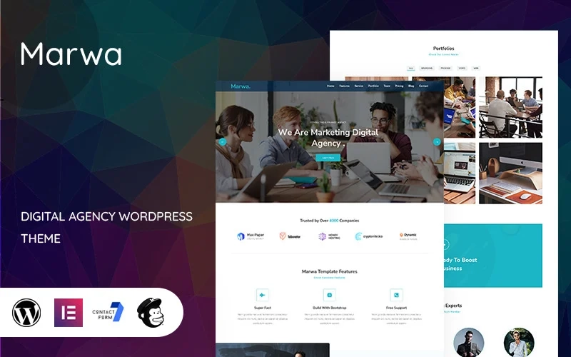 Marwa – Digital Agency WordPress Theme