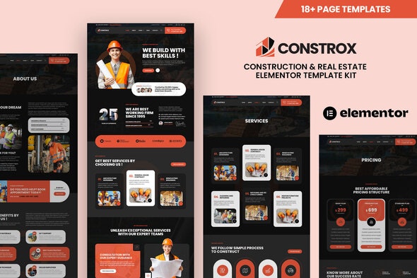Constrox – Construction & Real Estate Elementor Template