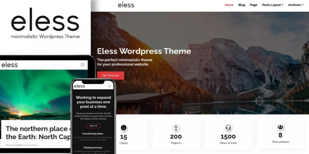 Eless – Minimalistic WordPress Theme