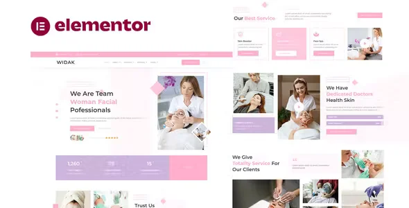 Widak Facial Care Elementor Pro Template Kit