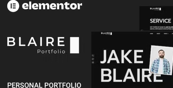 Blaire – Personal Portfolio Elementor Template