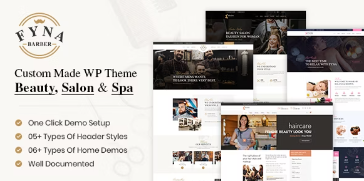 Fyna – Beauty salon and Spa WordPress Theme with Appointments Booking