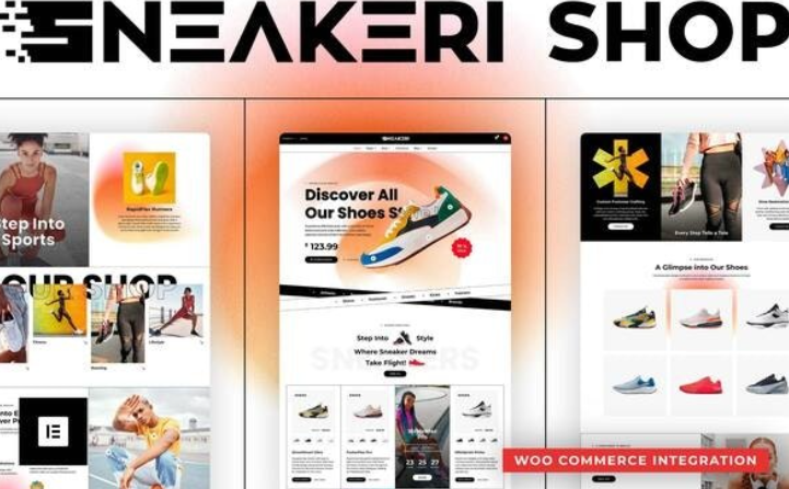 Sneakeri – Sports Shoes Store Elementor Pro Template