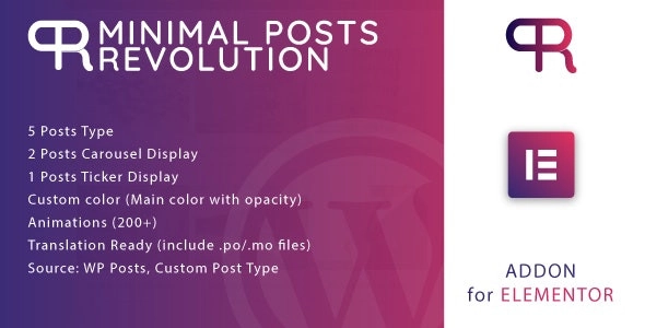 Minimal Posts Revolution For Elementor