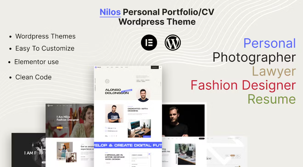 Nilos – Personal Portfolio WordPress Theme