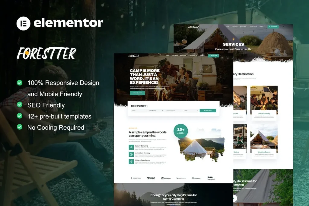 Forestter – Camping & Adventure Elementor Template