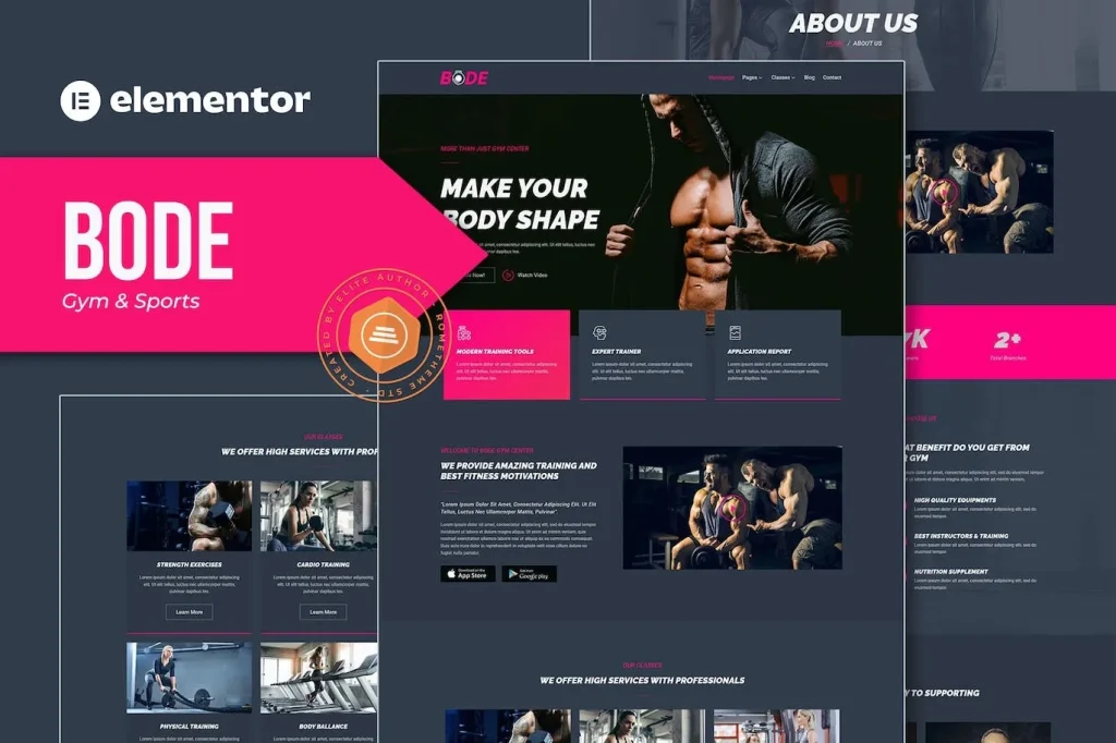 Bode – Gym & Sports Elementor Template